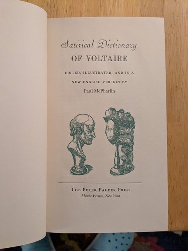 Satirical Dictionary of Voltaire with Slipcase, 1946 - Picture 4 of 9