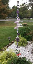 Spiritual/Healing Amethyst Gemstone Suncatcher/Prism W/Swarovski Elements USA