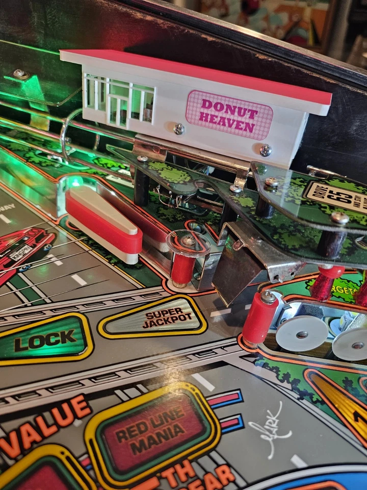 Williams 1992 "The Getaway - High Speed II" Donut Heaven Pinball Machine Mod Foto 4 de 4