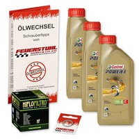 Honda Ntv 650 Revere (RC33) 88-96, Castrol 10W40 ÖL + Hiflo ÖLfilter, MotoröL