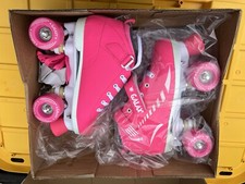 Epic Indoor/Outdoor Roller Skates . Pink Size 4 . New In Box
