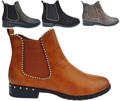 diamante chelsea ankle boots