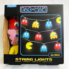 Paladone PAC-MAN Blinky Pinky Inky Clyde Bandai String Lights Battery Operated