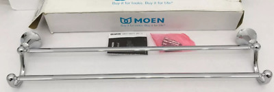 Moen CSI YB5222CH Wynford Double Towel Bar, Chrome Bathroom Towel Holder 24''
