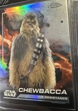 2024 Topps Chrome Star Wars Chewbacca REFRACTOR 107