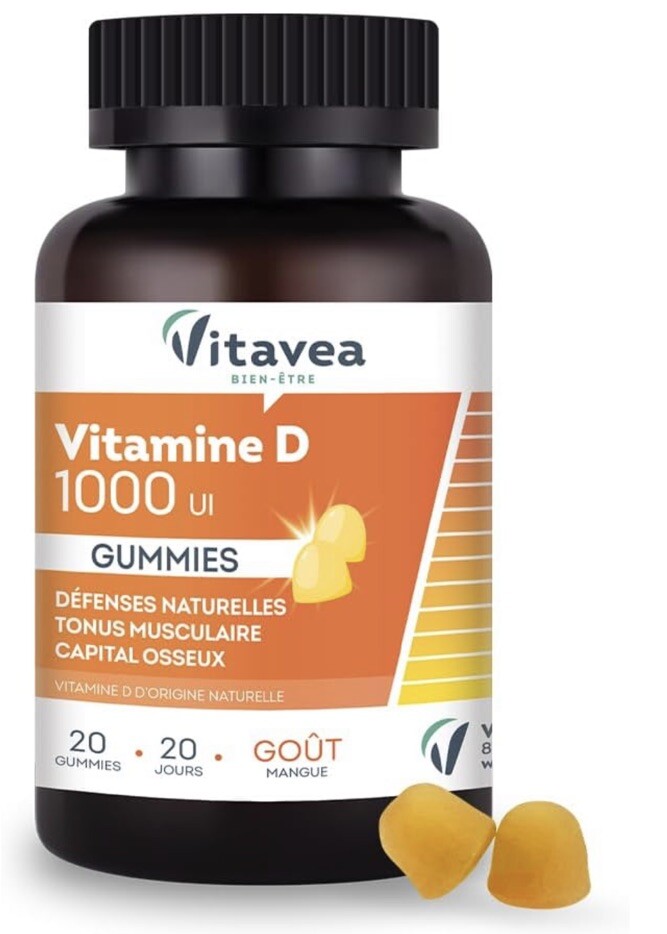 Gommes Vitavea levure de bière anti-casse à la Kératine pour fortifier les cheveux dévitalisés