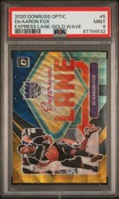 2020 Donruss Optic De’Aaron Fox Express Lane-Gold Wave #5 Pop1