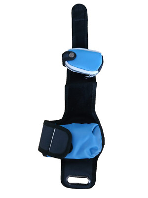 Jogging Sport Armtasche Sport Fitness, 2 Taschen-1x abnehmbar, blau ''Centrix''