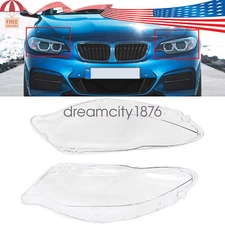 For 2014-20 BMW 2-Series F87 M2 F22 F23 Headlight Headlamp Lens Cover Left Right