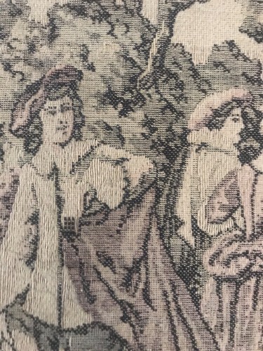 Antique Framed Belgian/Flemish Machine Loomed Tapestry Circa 1910-1920s - Picture 3 of 4