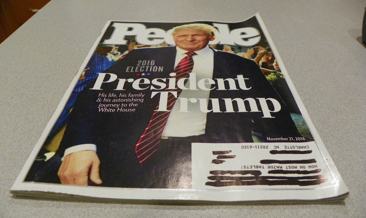 People Magazine November 21, 2016 President Trump 2016 Election