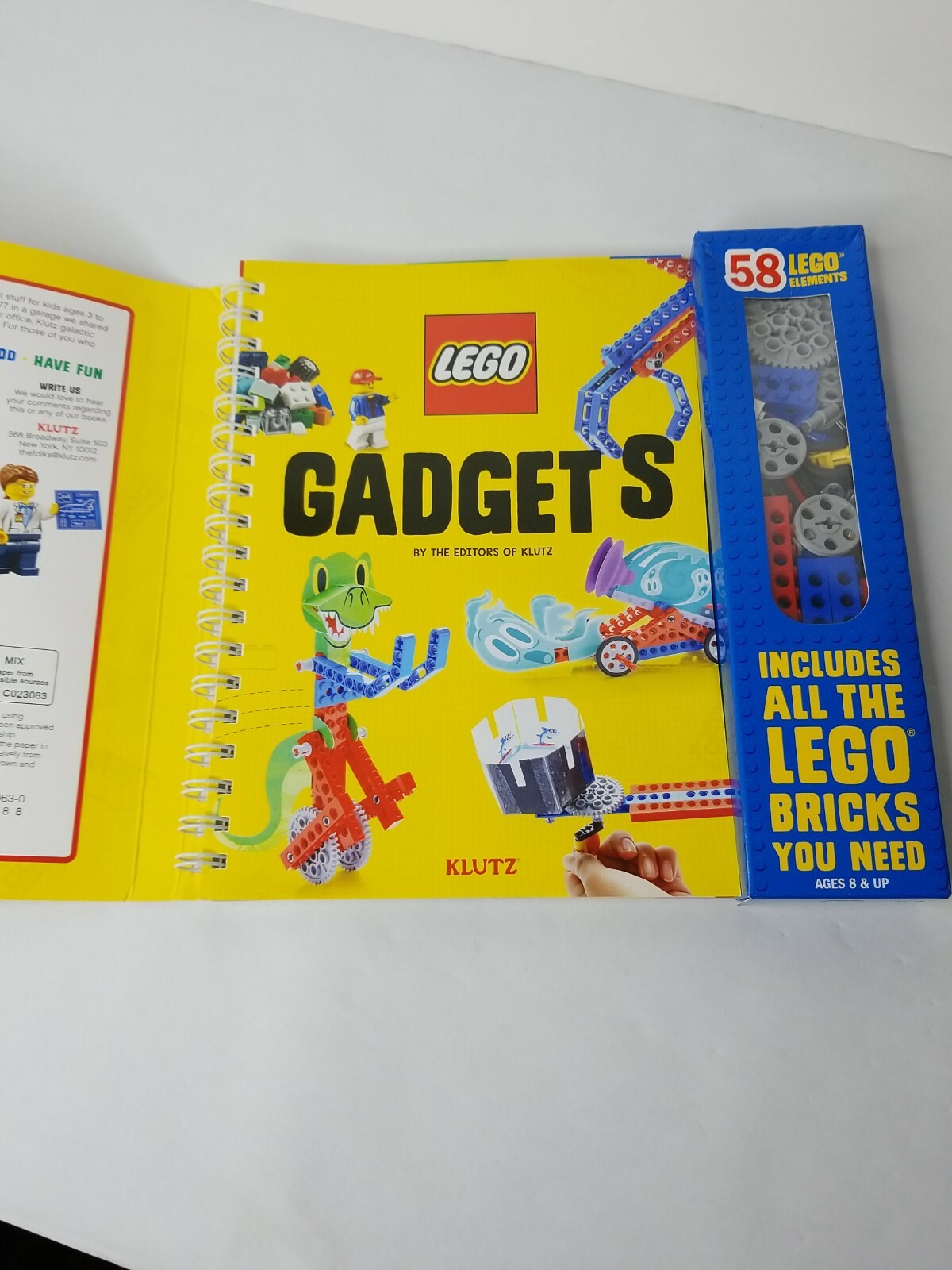 klutz lego gadgets science & activity kit