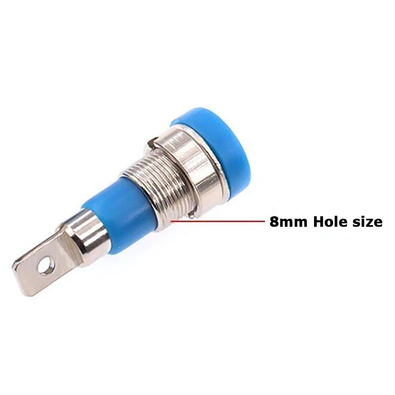 5/10Pcs Brass 4mm Banana Female Socket 24A Panel Mount Test Jack Connector M4*28 - Image 4 of 4