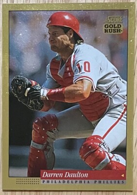 DARREN DAULTON, 1994 SCORE ''GOLD RUSH'' CARD, BASEBALL LEGEND ! AWESOME !