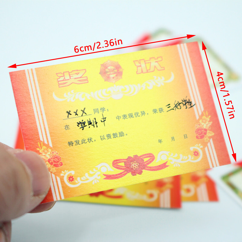 5Pcs Dollhouse Certificates Of Award Paper Dollhouse School Family ...