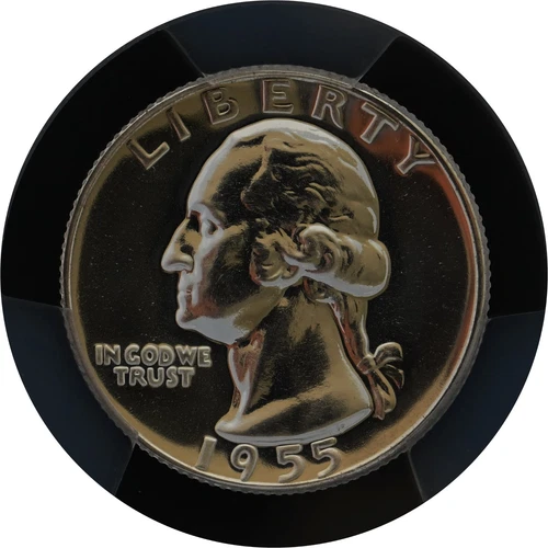 PR68 1955 PCGS GRADED SILVER WASHINGTON QUARTER UNCIRCULATED PROOF RARE COIN
