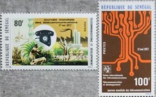 Senegal 1977 632-33 World Telecommunications Day ITU UIT Telecommunication Day Telephone **