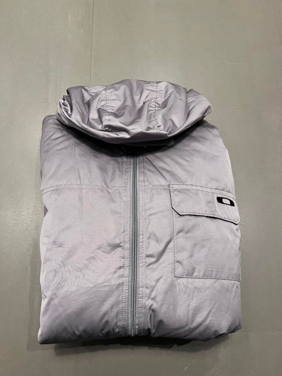 Oakley Gray Padded Jacket 00S Tech-Feel Zip-Up - Excellent