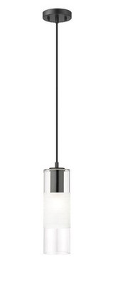 Z-Lite 824P-MB Alton Pendant, 1-Light 60 Watts, Matte Black