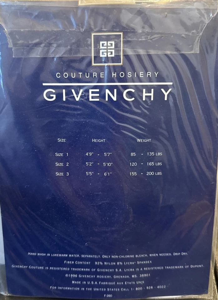 Pantimedias Givenchy Honey Tient Nylon Elegante Sandalia Ultra Transparente Talla 2 NUEVO Foto 2 de 2