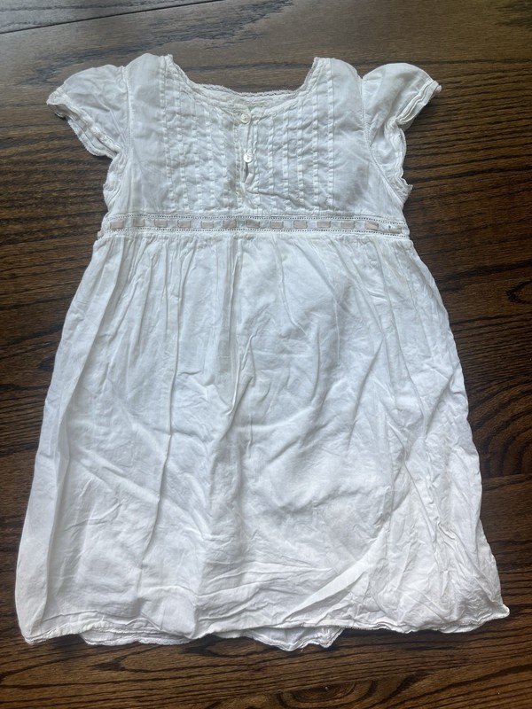 Bonpoint White Lace Dress Size 6