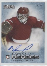 2014-15 ITG Heroes and Prospects Blue 14/25 Vladislav Tretiak #15 Auto HOF 0zw1