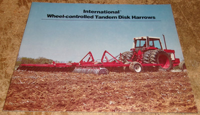 1978 international wheel-controlled disk harrows brochure good used