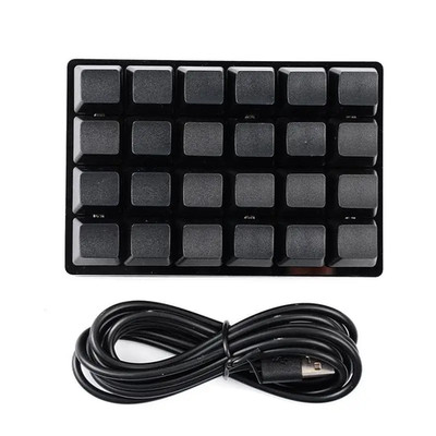 Mini USB Custom Mechanical Keyboard 24 Keys Black/White Gaming Keyboard Sayo Dev