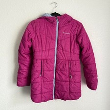 Columbia Girl  s Crystal Caves Insulated Winter Snow Mid Jacket L 14/16 Pink