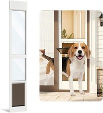 Dog Door for Sliding Glass Door Adjustable Pet Door Insert 75 4/5" to 80 3/10"