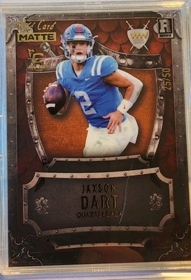 2025 Wild Card Weekend Warrior Jaxson Dart Rookie Matte /50 QB