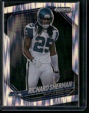 2025 Panini Prizm Black #136 Richard Sherman Prizms Skewed #/249