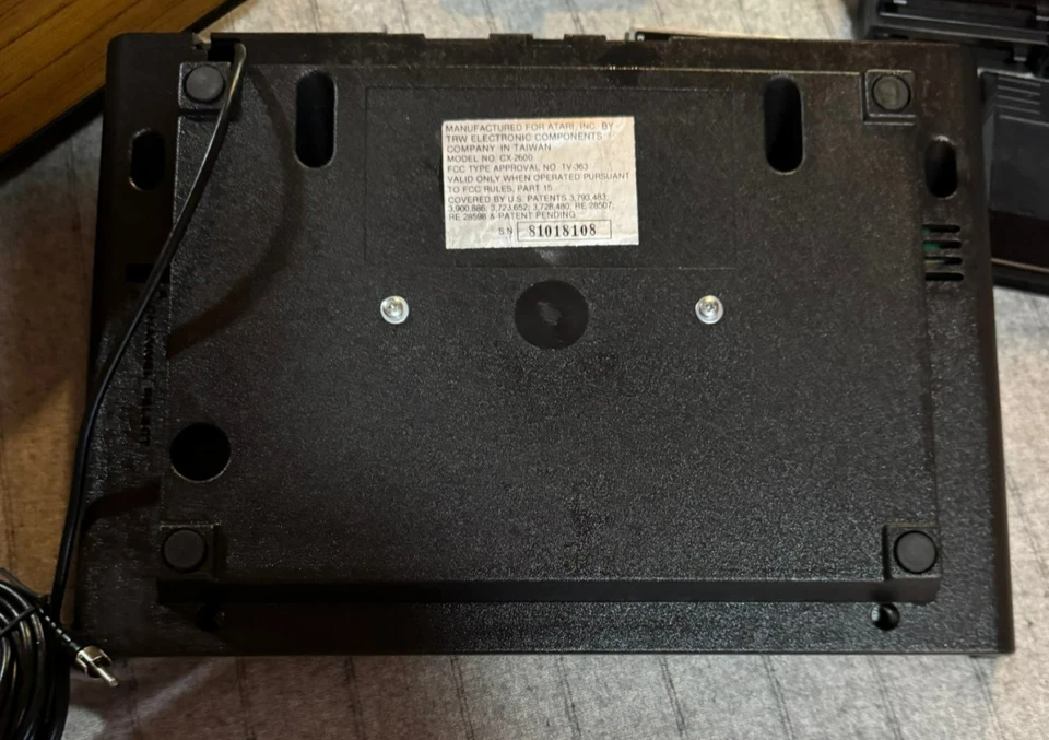 Atari 2600 Complete Video Computer System and Storage Box  w/Sony Watchman Works - Image 4 of 4