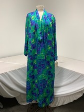 Vintage, Miss Dior Robe and Slip,Two Piece, Green/Purple, No Tie, SR102 
