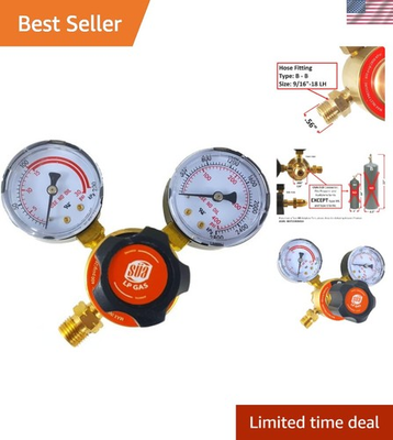 #ad #ad Reliable Welding Gas Gauge CGA 510 Propane Regulator with 0 30 PSI Pressure $75.97