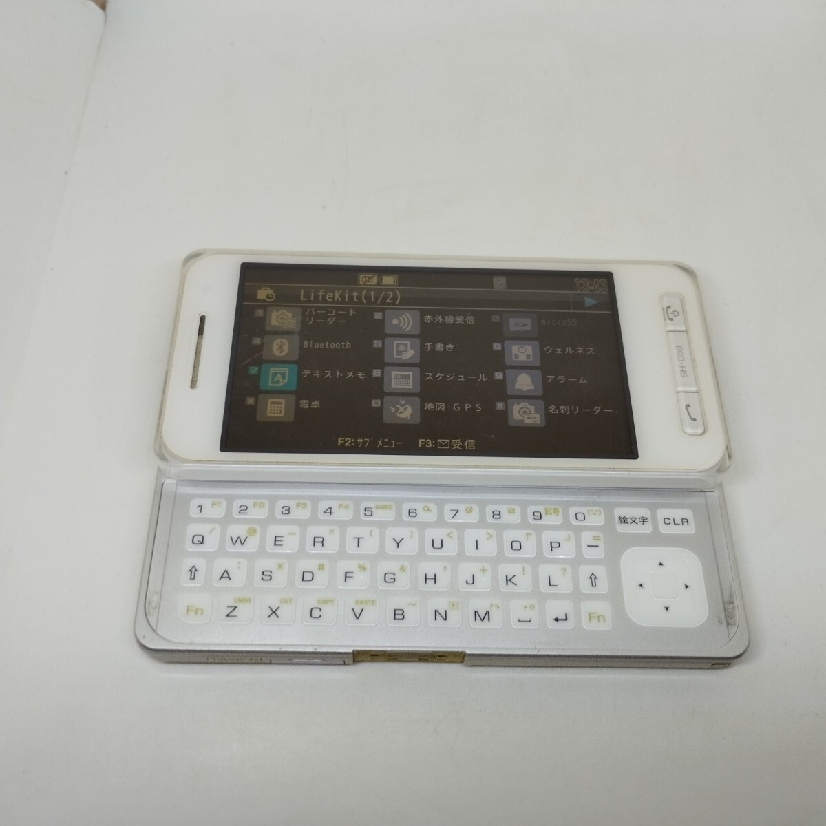docomo FOMA SH-03B ＃2 SHARP ガラケー 簡易動作確認＆簡易清掃&初期化