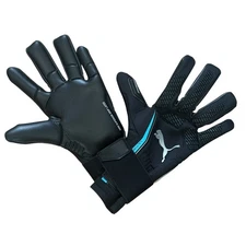 Puma ULTRA Ultimate Hybrid Goalkeeper Gloves Size 10 Black/ Aqua $150 New w/ box