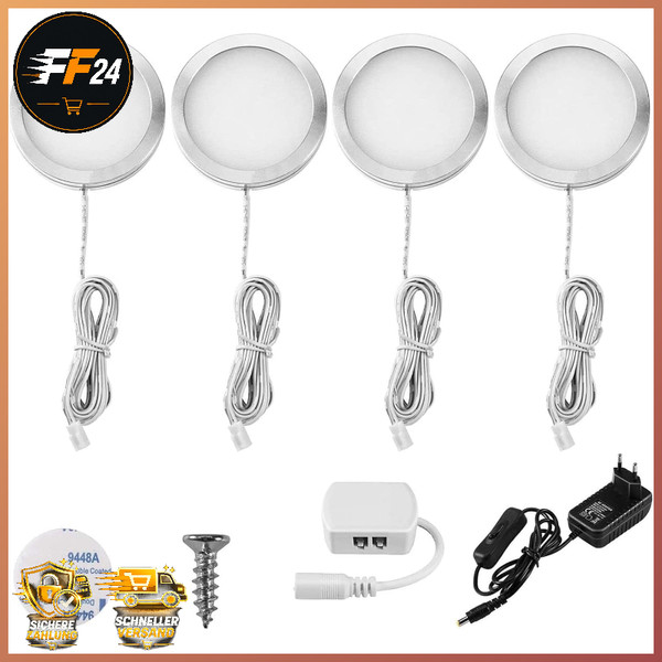 Unterbauleuchte LED Warmweiß 12V 250LM 60X8Mm Alu FüR KüChe Vitrine Regal-image