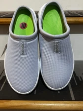 Oofos OOcoozie Sport Mule Womens Size 10 Light Blue Casual Slip On SlipperShoes