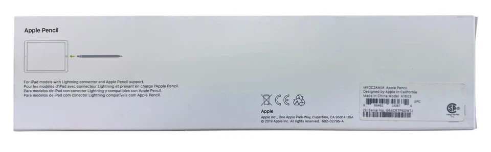 Apple Pencil 1st Gen. A1603 Smart Pencil Stylus for iPad MK0C2AM/A w/ Box - Image 2 of 4