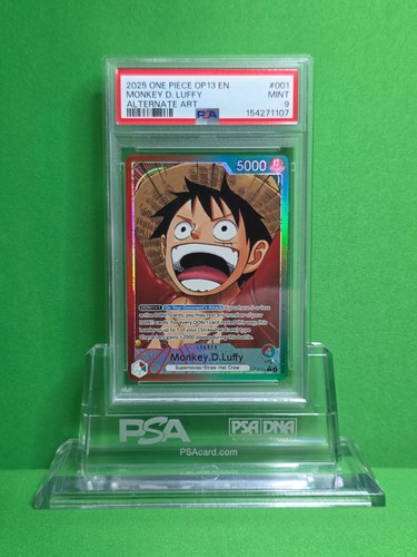 Monkey.D.Luffy (Alternate Art) graded PSA 9 for sale on eBay