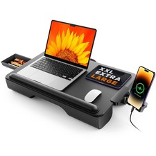 Laptop Lap Desk, Portable Laptop Desk for Bed - Fits Up to 17" Laptops  MacB...