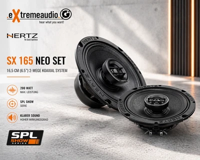 Hertz SX 165 Neo SET COAX 2Way 16,5cm Sistema coaxial bidireccional 1 par ser... - Imagen 1 de 4
