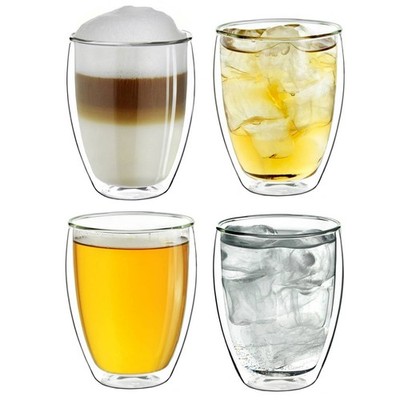Creano Thermogläser doppelwandig 250ml  DG-Hoch , 4er Set