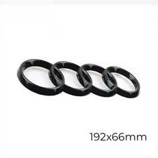 Logo AUDI Posteriore Nero Lucido Baule A1 A2 A3 A4 A5 A6 A7 A8 Q2 Q3 TT 192x66mm