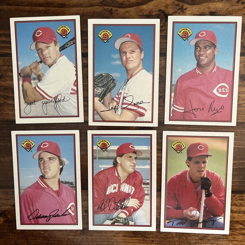 1989 Bowman Cincinnati Reds Lot (6) – Rijo, Dibble RC, Youngblood – Vintage MLB