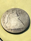 1853-O Arrows and Rays 50C Seated Liberty Half Dollar AG Tougher Date # 430