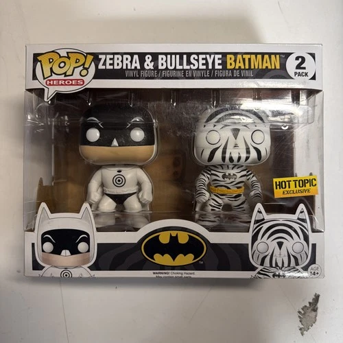 Funko Pop! Heroes Zebra and Bullseye Batman - 2 Pack - Hot Topic Exclusive