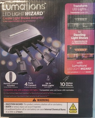 Luminations LED Light Wizard Connect 8000 Lights 10 Motion Effect Timer w/Remote