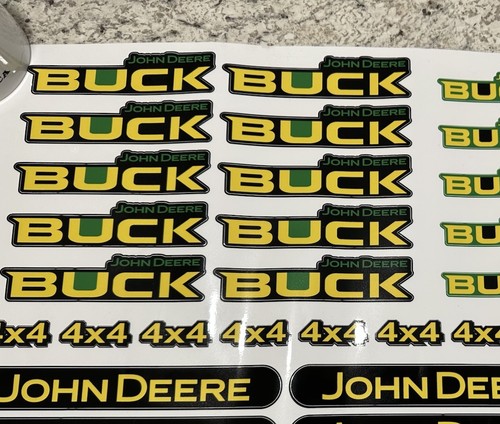 ‘John Deere BUCK’ Trail Buck 500 & 650 Front Handlebar Decal Sticker Not OEM - Picture 2 of 2
